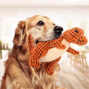 Funny Dinosaur Corduroy Dog's Toy